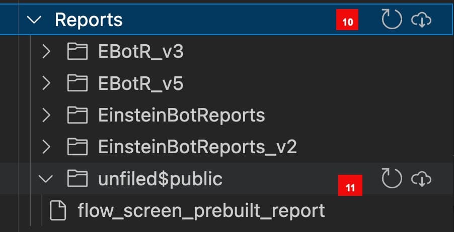 Metadata type with folders